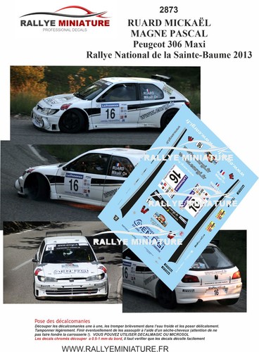 Decals ref 2873 peugeot - decals,