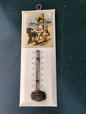 Ancien thermomètre glaçoïde publicitaire Germaine Bouret