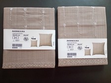 Lot : 2 housses de coussins Ikea Akernejlika 50x50 cm fleurs 100% Neufs