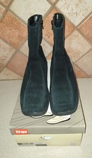 BOTTINES NOIRES DESSUS ET INTERIEUR CUIR TAILLE 38