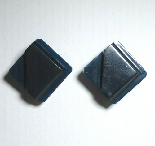 Antique button blue - blue, bakelite