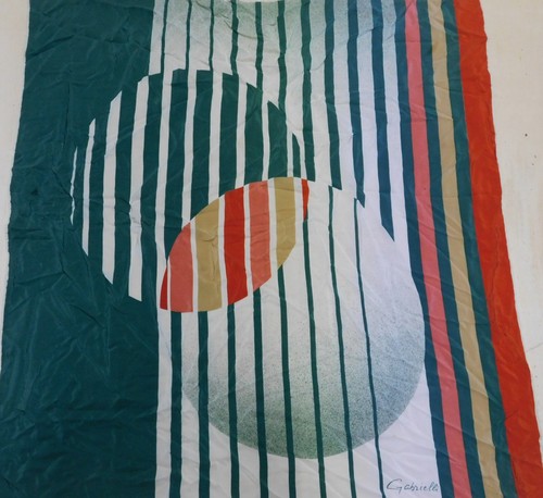 Foulard vintage 100 soie - 100%,