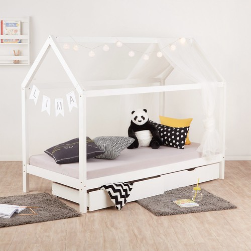 Lit enfant 90x200 maison - 90x200,