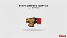 Buderus Bosch Safety Relief Valve 3 Bar 87215743960