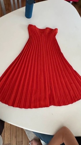 Jupe plissée midi - midi, zara