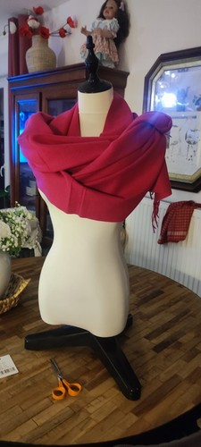 Large écharpe unie - , rose
