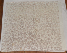 Coupon tissu Vintage-décor de feuilles de vigne- Fortuny 62 X 52