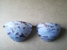 2 grandes appliques pate de verre Marmoréen signé Tief style Daum muller 