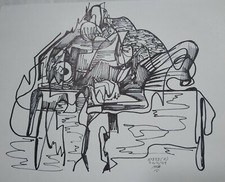 cheval sulky hippique dessin