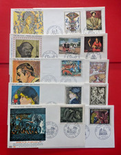 SUPERBE  LOT  n° 2  de 10 ENVELOPPES FDC  1er JOUR :  FORMAT  TABLEAUX