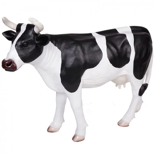 Statue vache résine noire - , et
