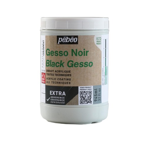 Pebeo apprêt noir encre - encre, gesso