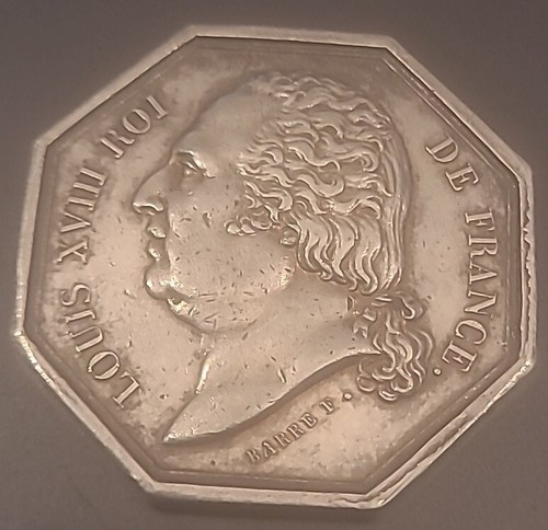 Jeton louis xviii roi de - xviii,
