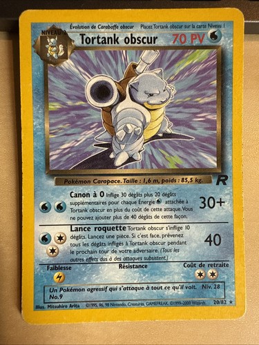 Carte pokémon tortank - carte,