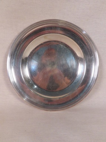 Ancien joli plat metal - plat,