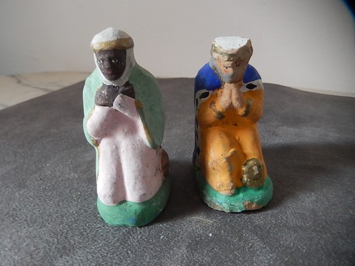 Anciens santons crèche - santons,