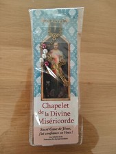 Chapelet de la Divine Miséricorde avec Perle Sacré Coeur religieuse /EB04