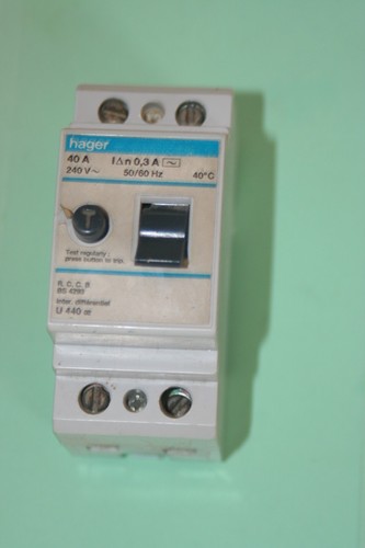 Inter différentiel 40a - 1p+n,