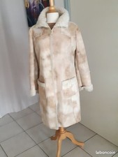 MANTEAU LONG Fourré - Imitation Peau Daim