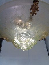 lustre plafonnier en verre