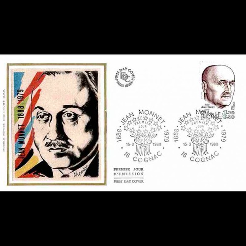 Fdc soie jean monnet - fdc,