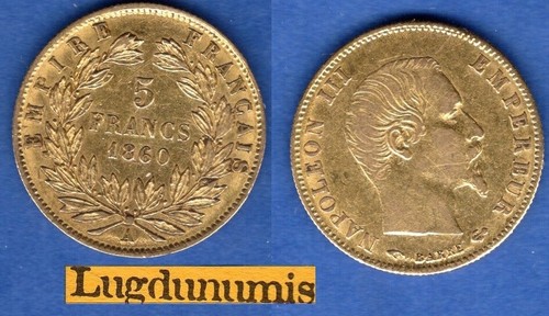 Francs 1860 paris tb - 5,