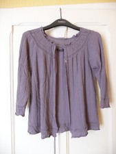 Gilet Caroll - Violine - T40 avec col style crochet