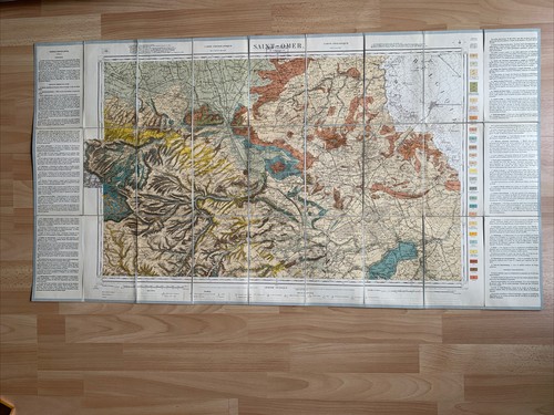 Carte géologique detaillée - carte,