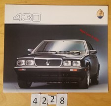 MASERATI 430 BITURBO Prospectus Fr 6 pages 1990? Réf V277