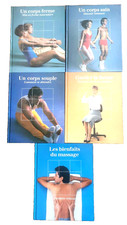 LOT 5 LIVRES SANTE FORME DIETETIQUE MASSAGE MUSCLE / TIME LIFE - 1987