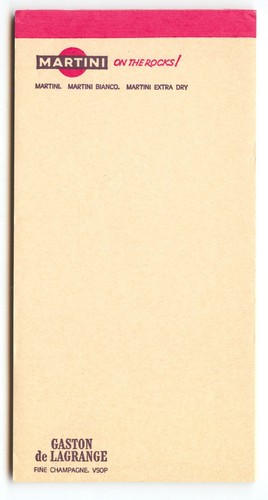 Ancien bloc carnet pub - bloc,