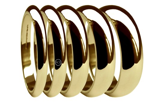 9ct jaune forme - or, d