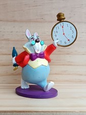 FIGURINE PVC LE LAPIN DANS ALICE AU PAYS DES MERVEILLES DISNEY 8.5 CM