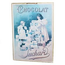 Affiche publicitaire cartonnée Chocolat Suchard Bernard Carant / édition vintage