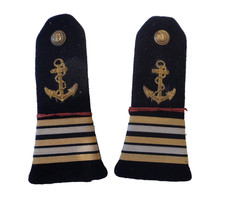 Paire d' épaulettes de Capitaine de Frégate, Infanterie de Marine, France.