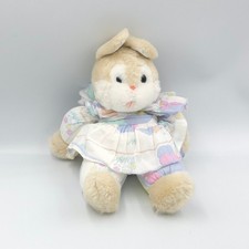 Ancienne peluche lapin beige