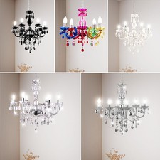 Lustre Suspensions Lampe Lustre Mirrors Edge 5-flammig E14 Luminaire Suspendu