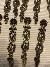 Lot Ancienne Garniture ornement décoration Fronton meuble bronze