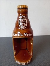 CENDRIER PUBLICITAIRE BIÈRE DE LUXE LUT'CIA BRAU 18 CM X 7 Cm