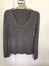 Pull gris manches longues -