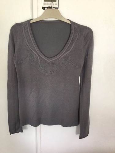 Pull gris manches longues - ,