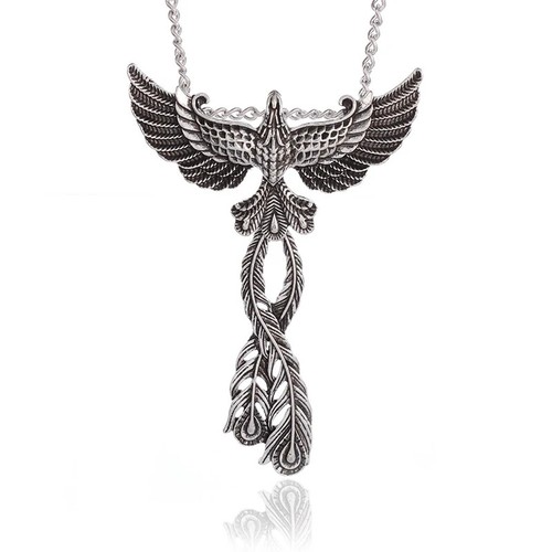 Collier phoenix plume - plume, oiseau