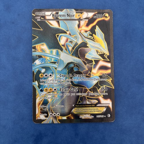 Carte pokémon kyurem noir - noir, ex
