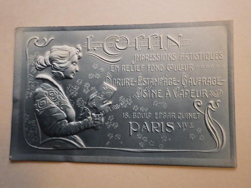 1900 publicité gaufrée - 1900.publicité,