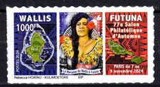 Timbre Wallis et Futuna 2024 77ème Salon Philatélique d'Automne Paris 2024
