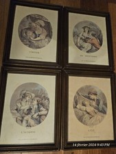 Lithographie 4 saisons tableau