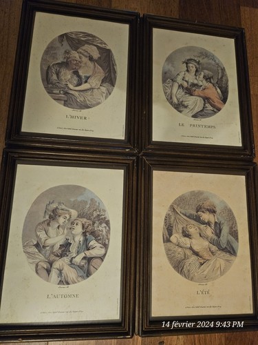 Lithographie saisons tableau - 4,