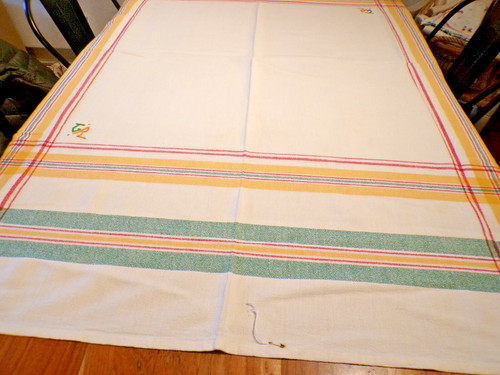 Vintage nappe liteaux 2 - a,