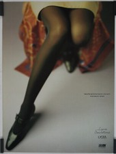 Philippe Matignon bas et collant Lycra sensations Circa 1990 Carton Publicitaire