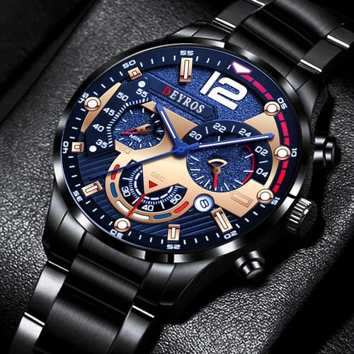 Montre luxe acier inoxydable - luxe,